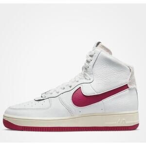 NEW: Nike Air Force 1 Sculpt - Summit White & Gym Red High Tops - Women's 7